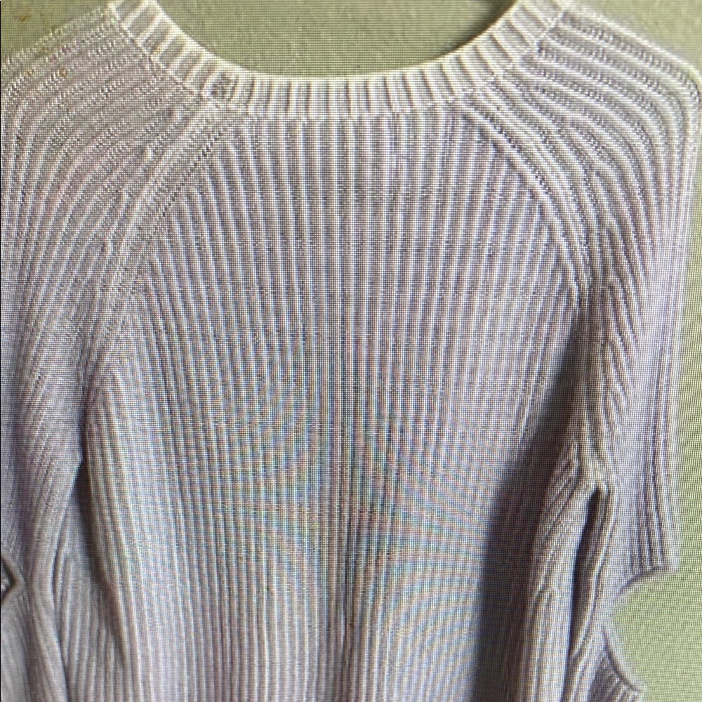 ZOE JORDAN | XS | CASHMERE WOOL BLEND OPEN ELBOW SWEATER lilac purple Easter